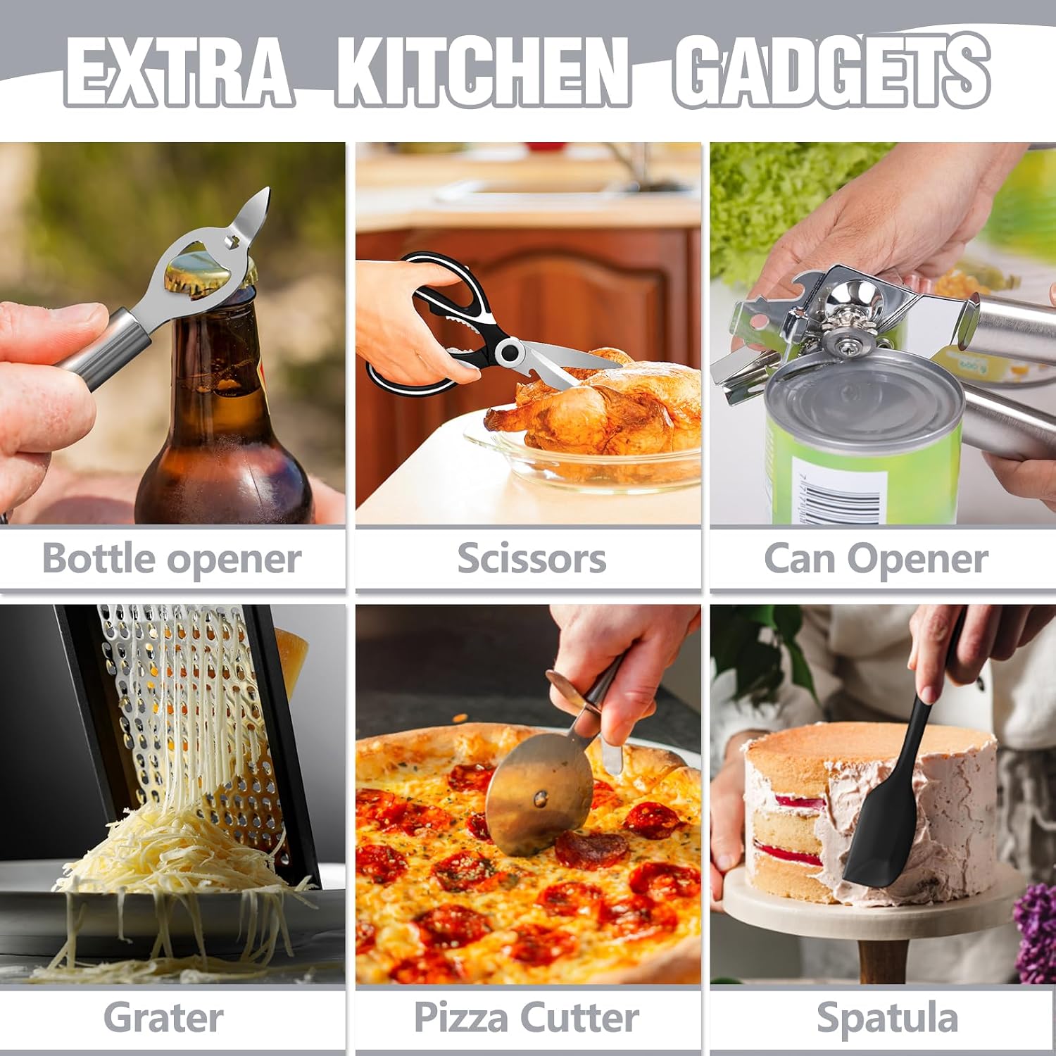 Thumbnail 3 de Kitchen Utensils Set 34pcs Silicone 🍴