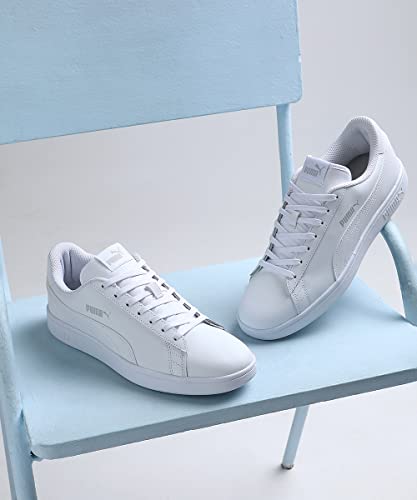 Detalle de PUMA Smash v2 L Baskets Mixte – Blanc, 38 EU