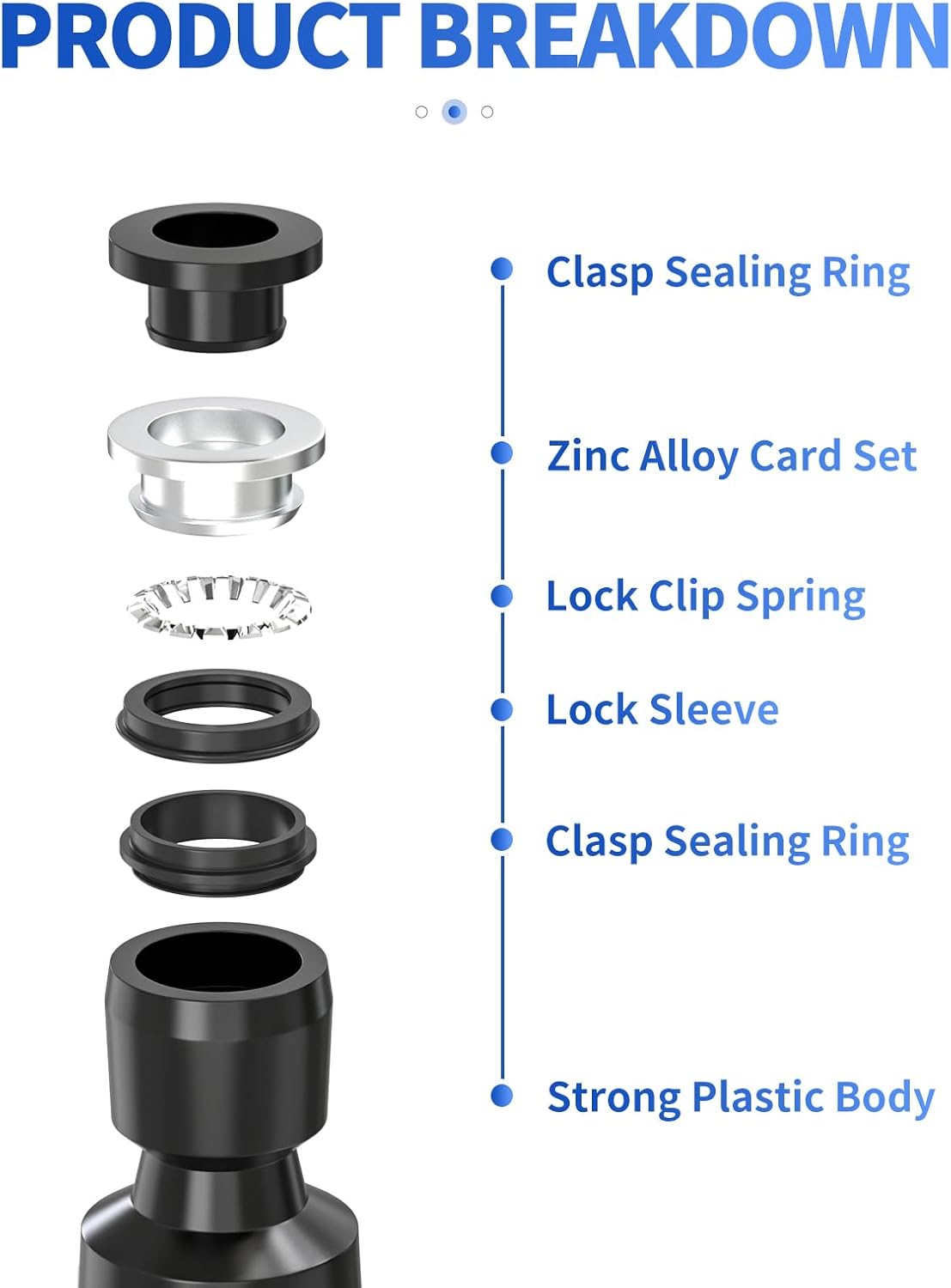 Thumbnail 4 de ERGAOBOY 10 Pcs 12mm Tube OD x 8mm Tube OD Black Straight Reducing Push to Connect Fittings