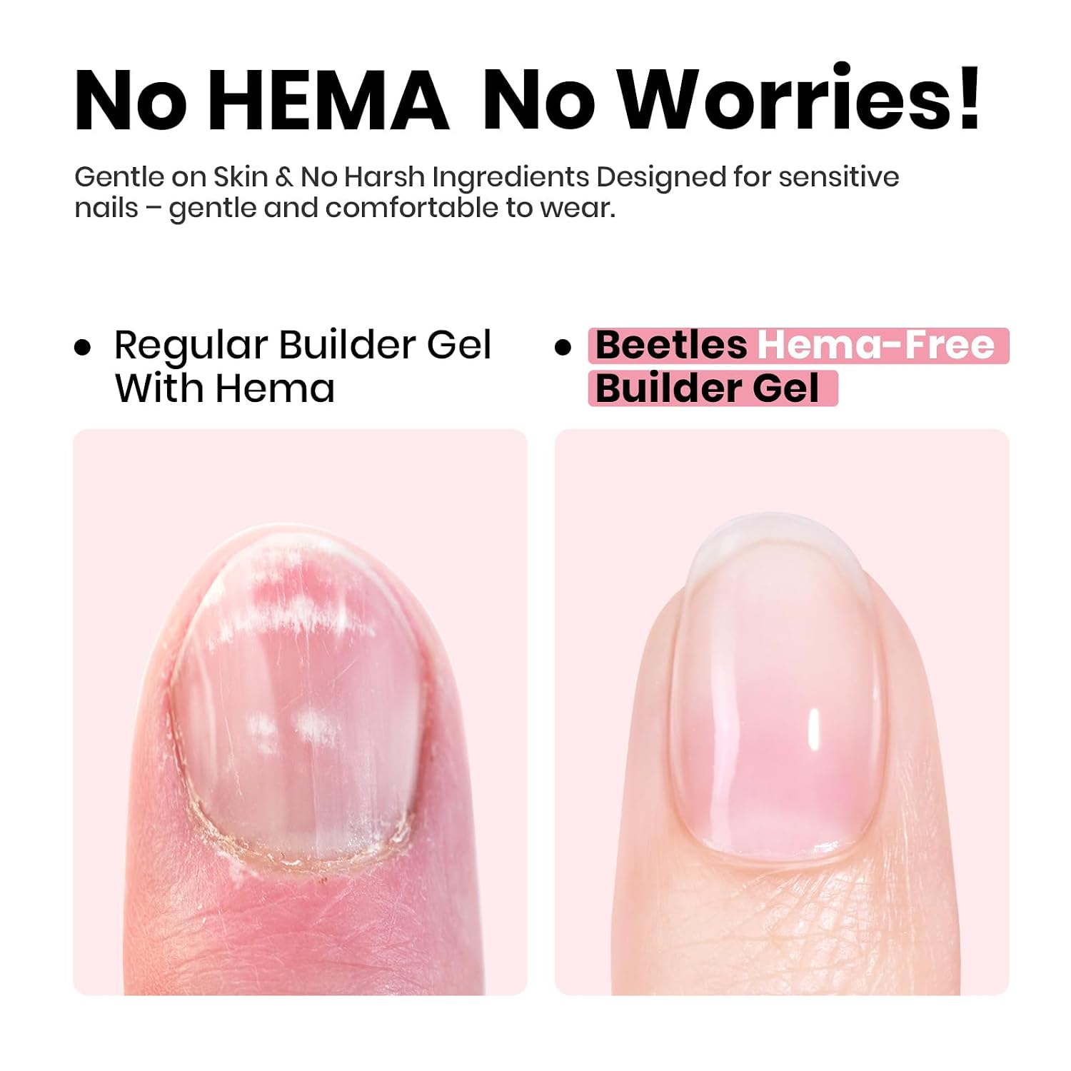 Thumbnail 1 de Beetles Jelly Pink Builder Nail Gel, 8-in-1 HEMA-Free UV/LED Gel
