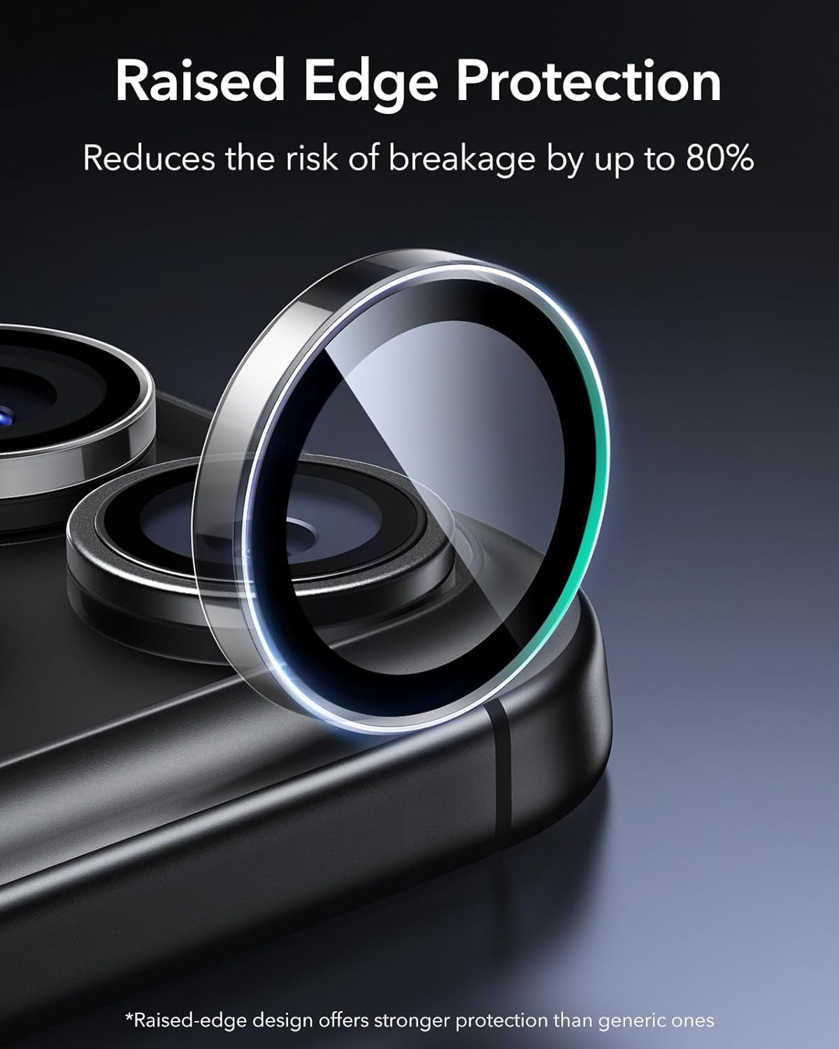 Thumbnail 2 de ESR Camera Lens Protectors for iPhone 17 Pro Max/17 Pro/16 Pro Max/16 Pro/15 Pro Max/15 Pro – 1 Pack, Clear