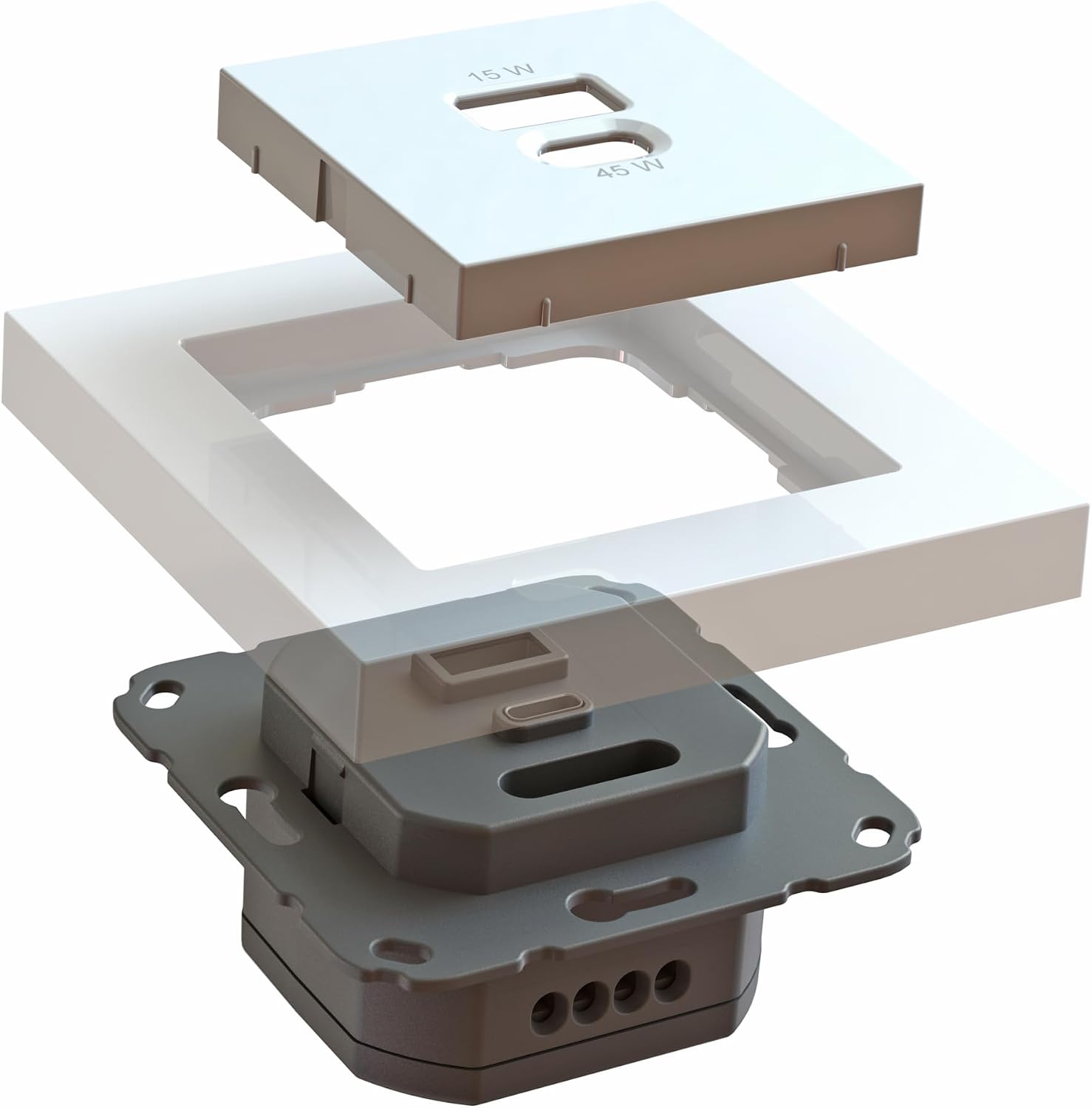Detalle de Unterputz USB-Ladestation 45 Watt đ