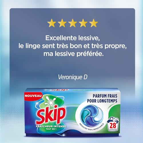 Thumbnail 10 de Skip Capsules Lessive Tout en 1 Fraîcheur Intense 4x28 lavages