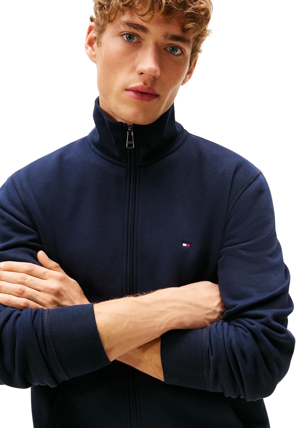 Thumbnail 2 de Tommy Hilfiger Men's Essential Fleece Stand Collar Zip Through Sweatshirt