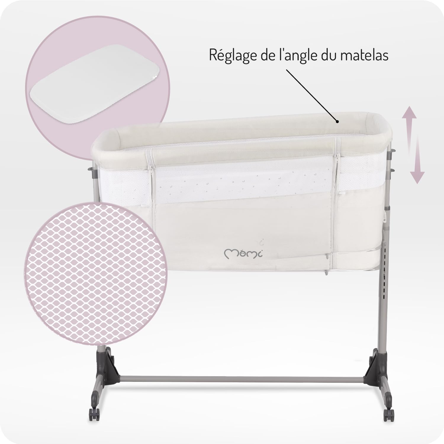 Thumbnail 2 de Momi REVO lit bébé 6 positions, 72 à 82 cm