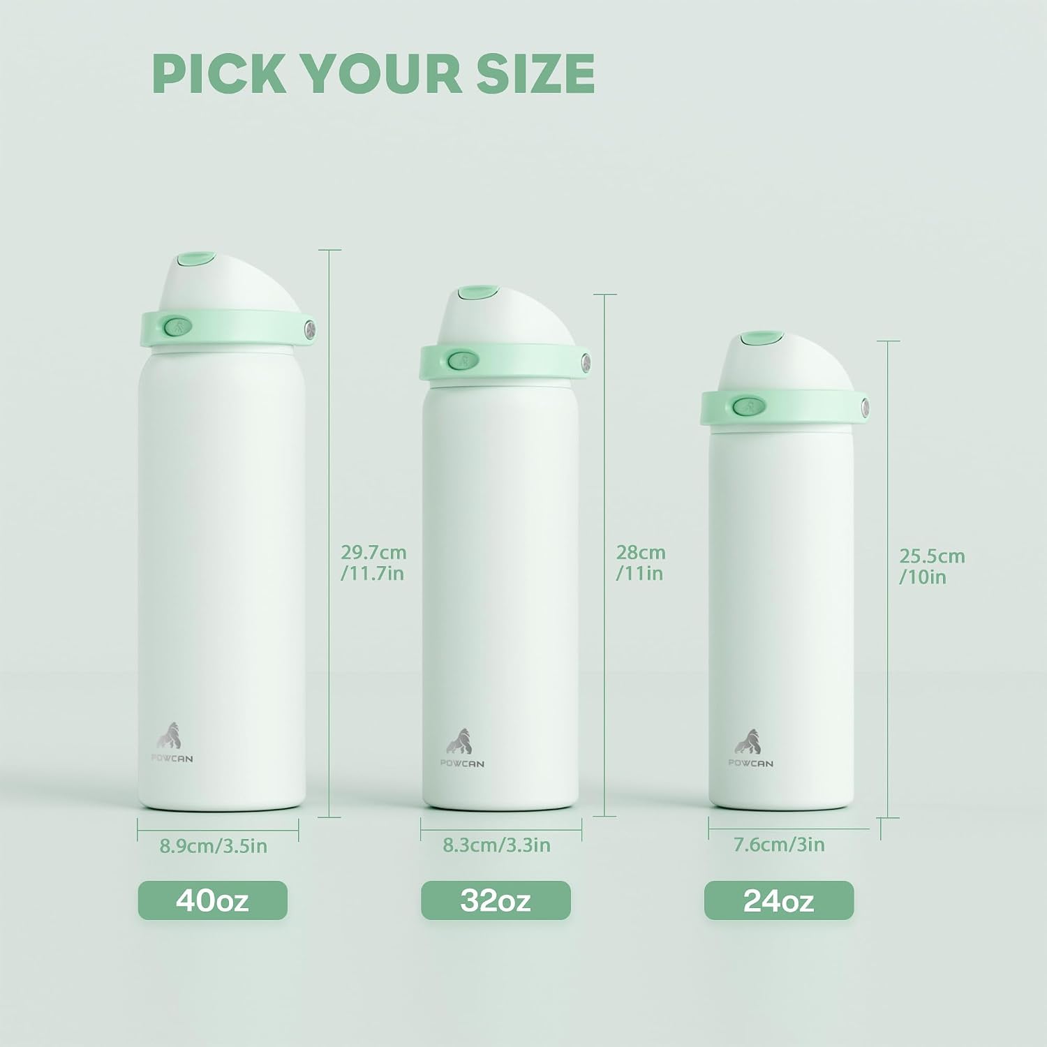 Thumbnail 6 de POWCAN Insulated Water Bottle, 40 oz