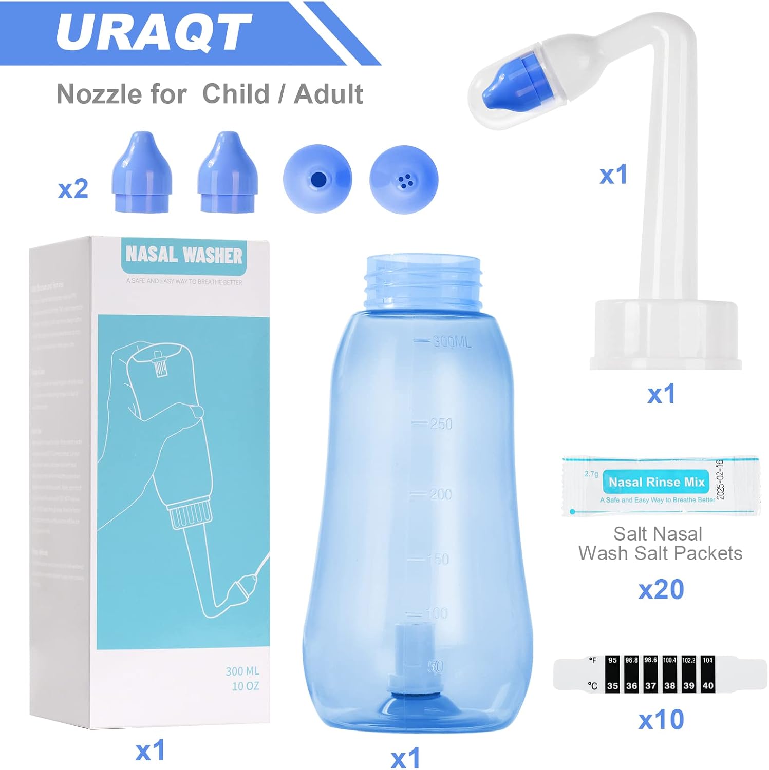 Thumbnail 1 de URAQT Lavado Nasal Adulto 300ml