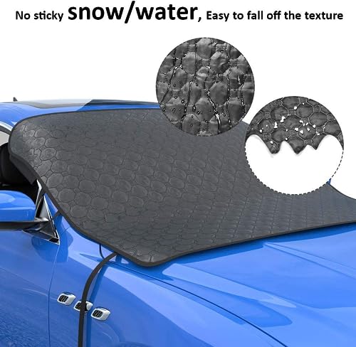 Detalle 2 de Housse pare-brise hiver XZXWZX pour voiture, épaisse avec rangement ⛴
