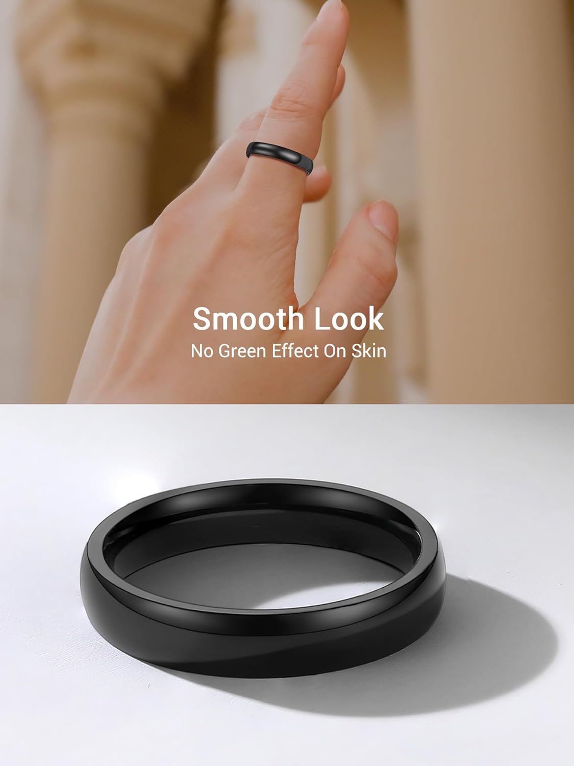 Thumbnail 2 de Bague PROSTEEL en acier inoxydable 316L et plaqué or, anneau simple (jusqu’à 8 mm) – Taille 47 à 69
