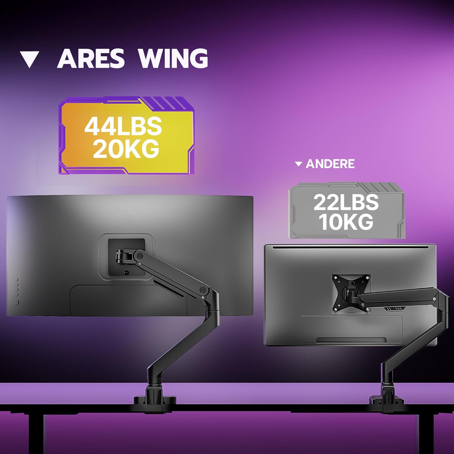 Thumbnail 7 de ARES WING Soporte Monitor Ajustable para Pantallas de 17-49" 🖥️