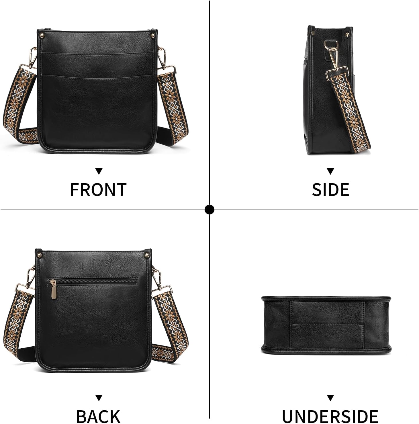 Thumbnail 5 de SENDEFN Crossbody Bags for Women: Vegan Leather Hobo with Wide Adjustable Strap