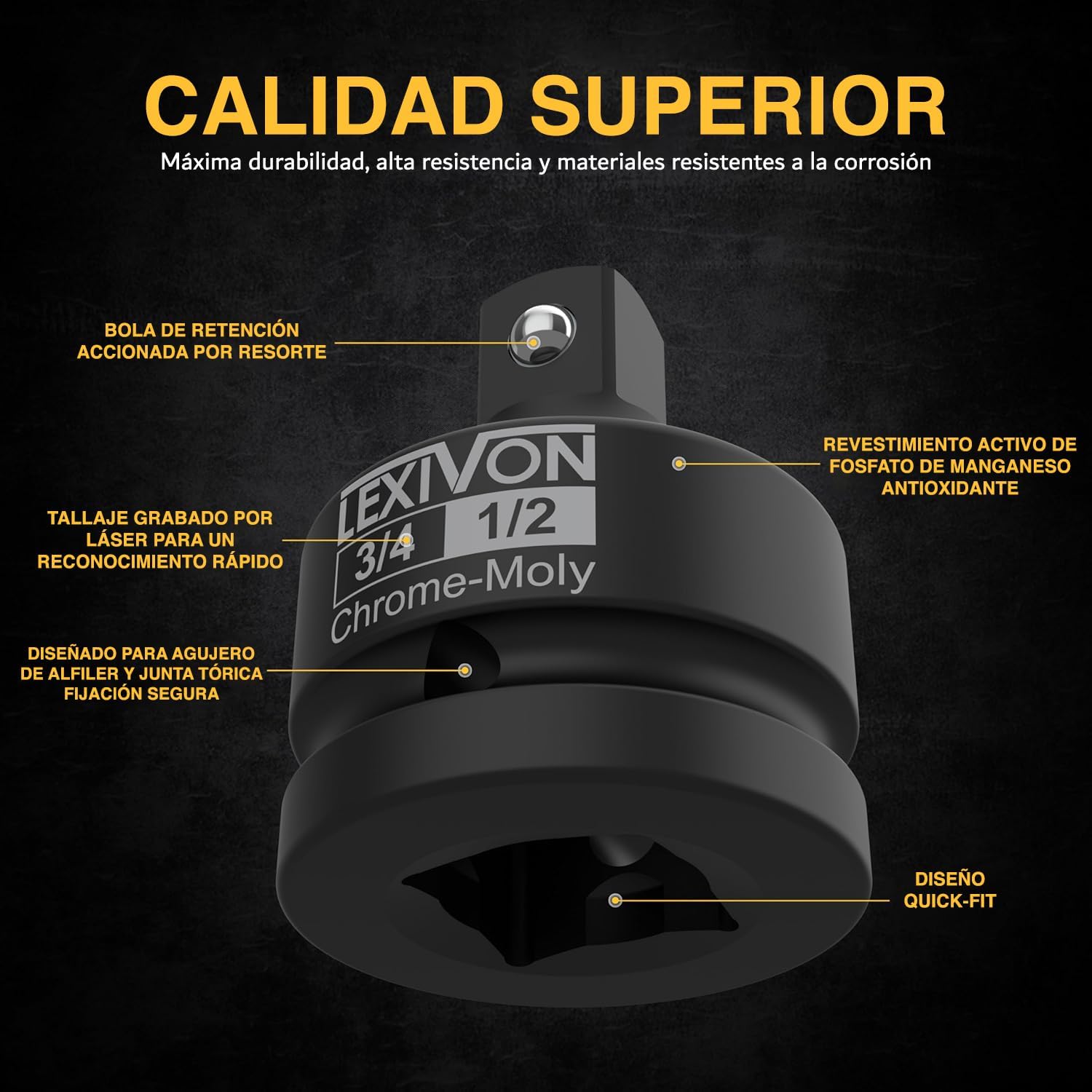 Thumbnail 2 de LEXIVON LX-402 adaptador 3/4" a 1/2