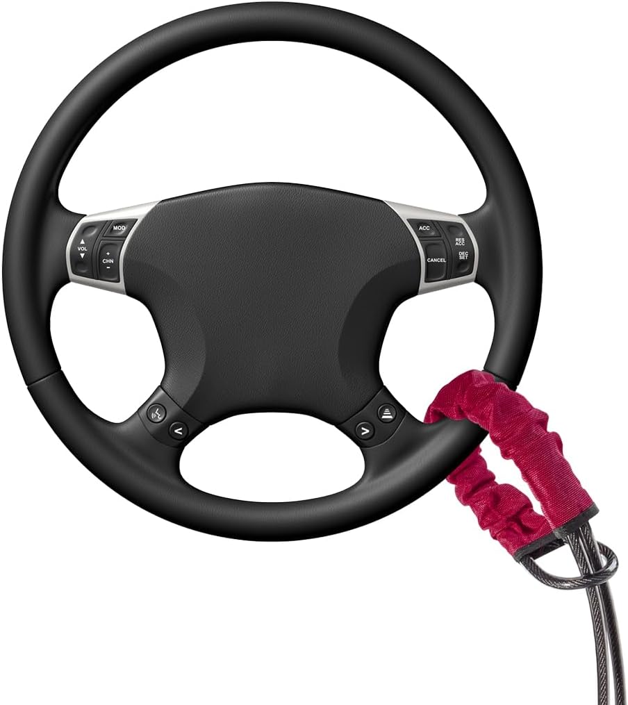 Thumbnail 5 de Youteer Steering Wheel Lock, red