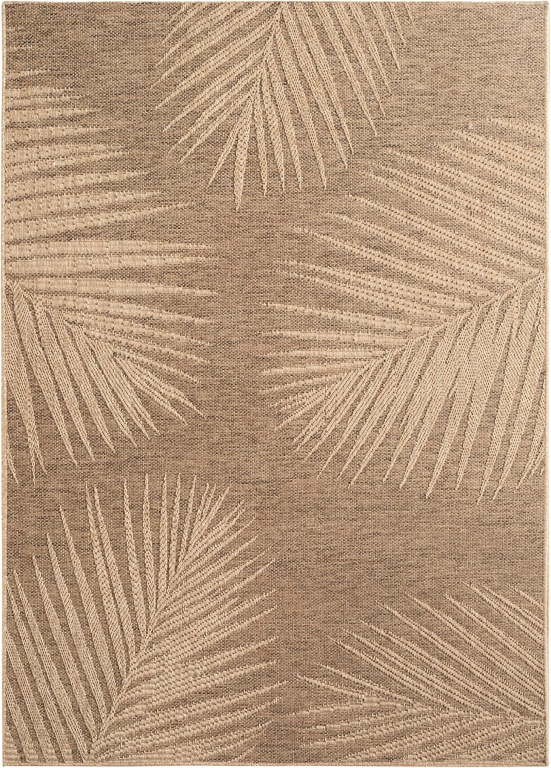 Detalle de SIMPEX Indoor Outdoor Teppich Wetterfest – Natürlicher Jute-Look, 200x290 cm