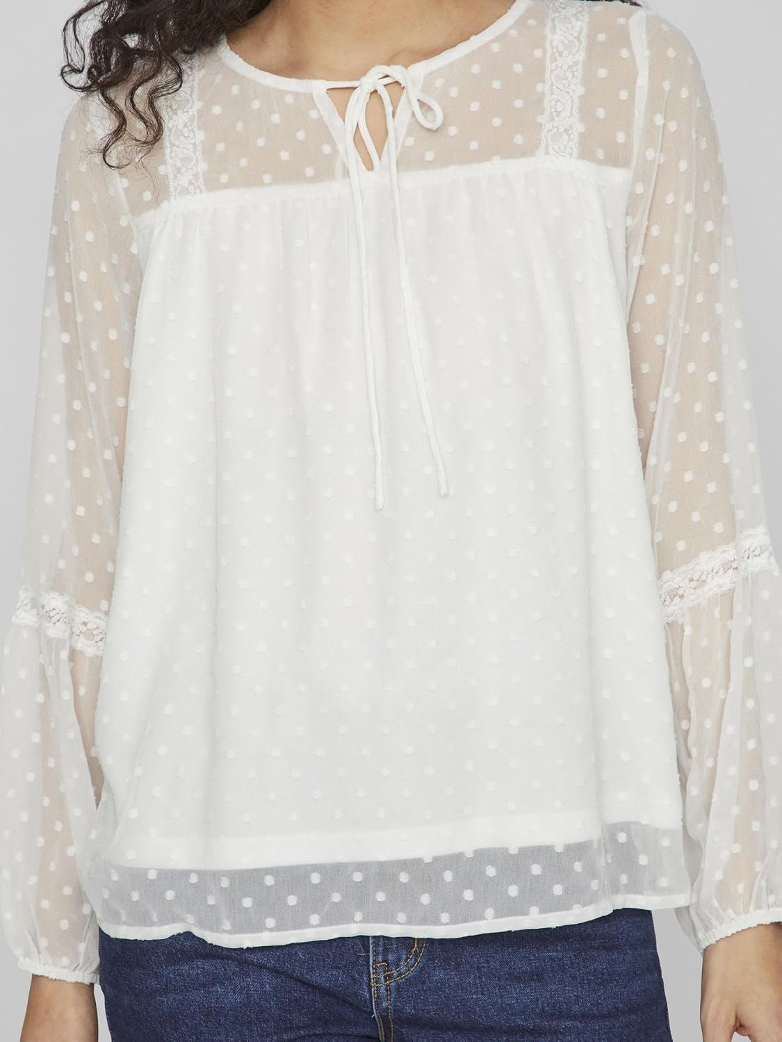Thumbnail 6 de Vila VIEDEE Detailed Long Sleeve Blouse