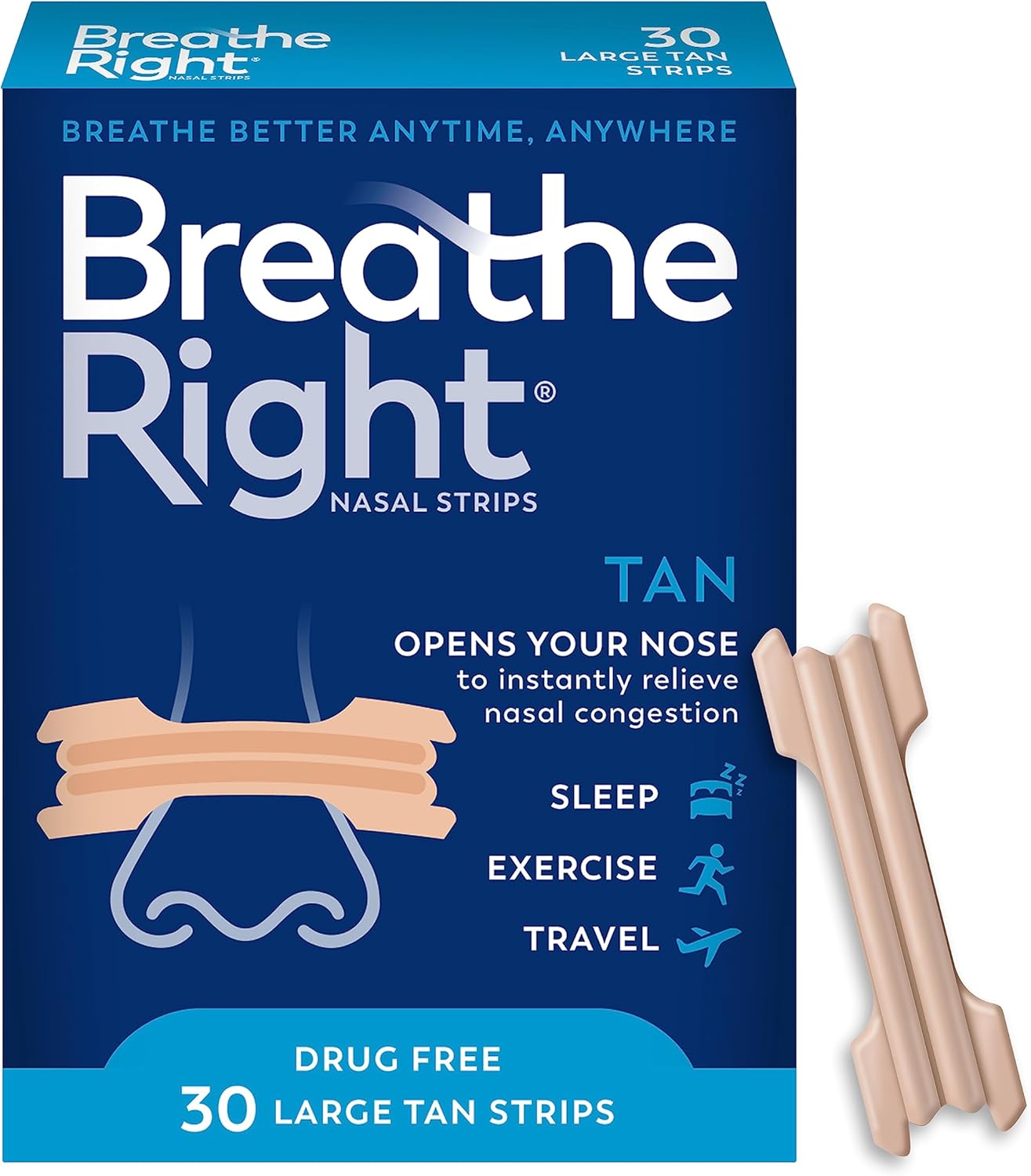 Breathe Right Original 30-count nasal strips 🤧