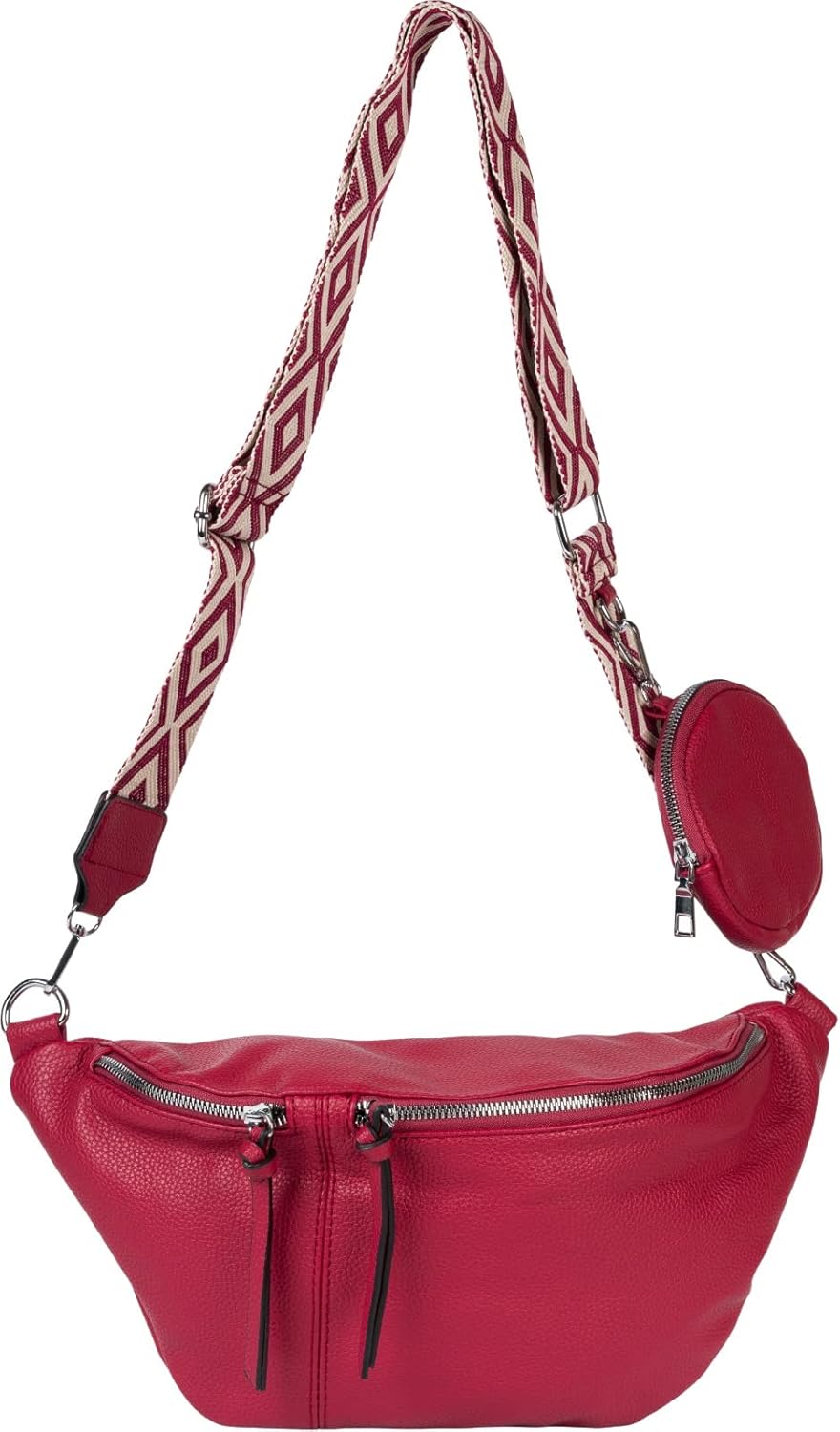 Thumbnail 4 de styleBREAKER Borsa a tracolla da donna a mezzaluna – set da 3 pezzi (02012398)