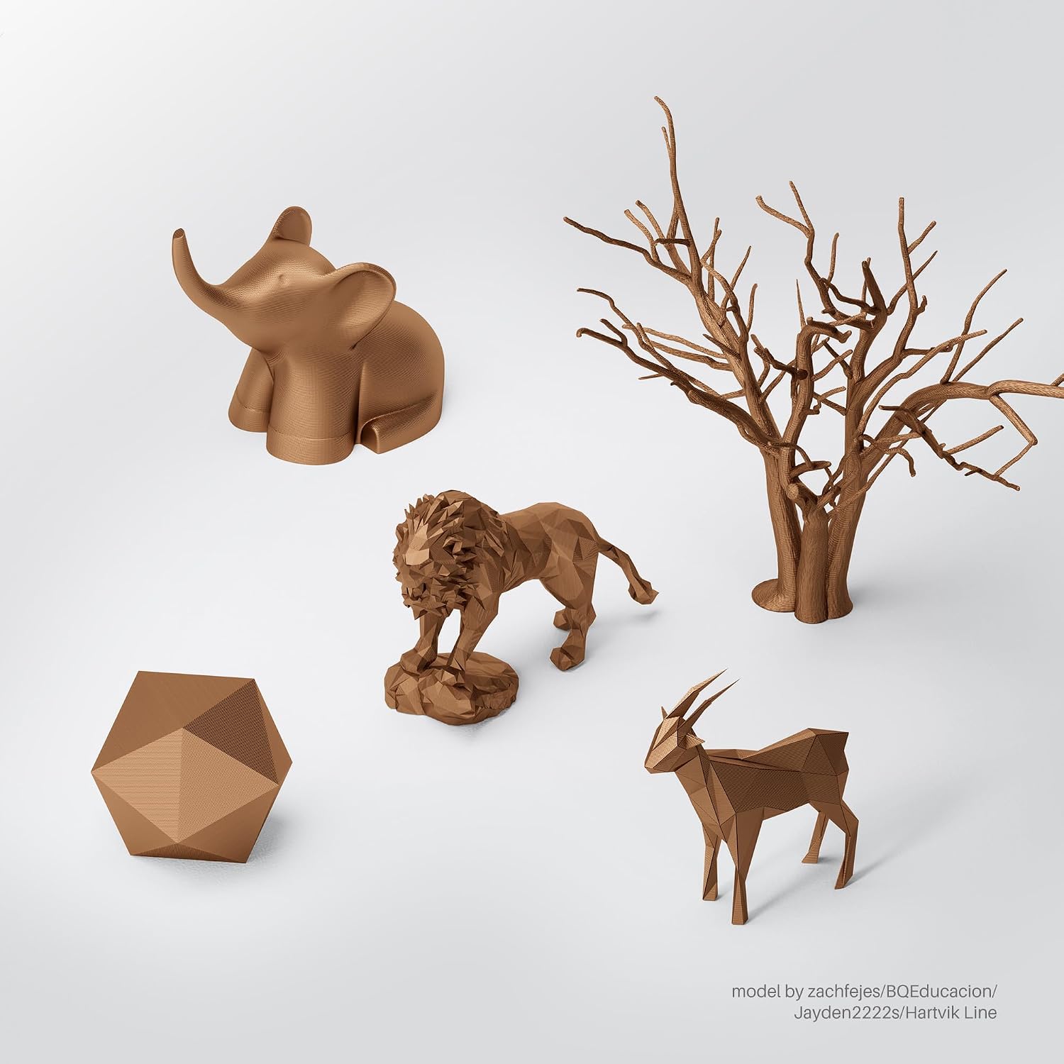 Detalle de ELEGOO Metal PLA Filament 1.75mm Copper (1kg) – Metallic shiny, metal-filled look for most FDM printers