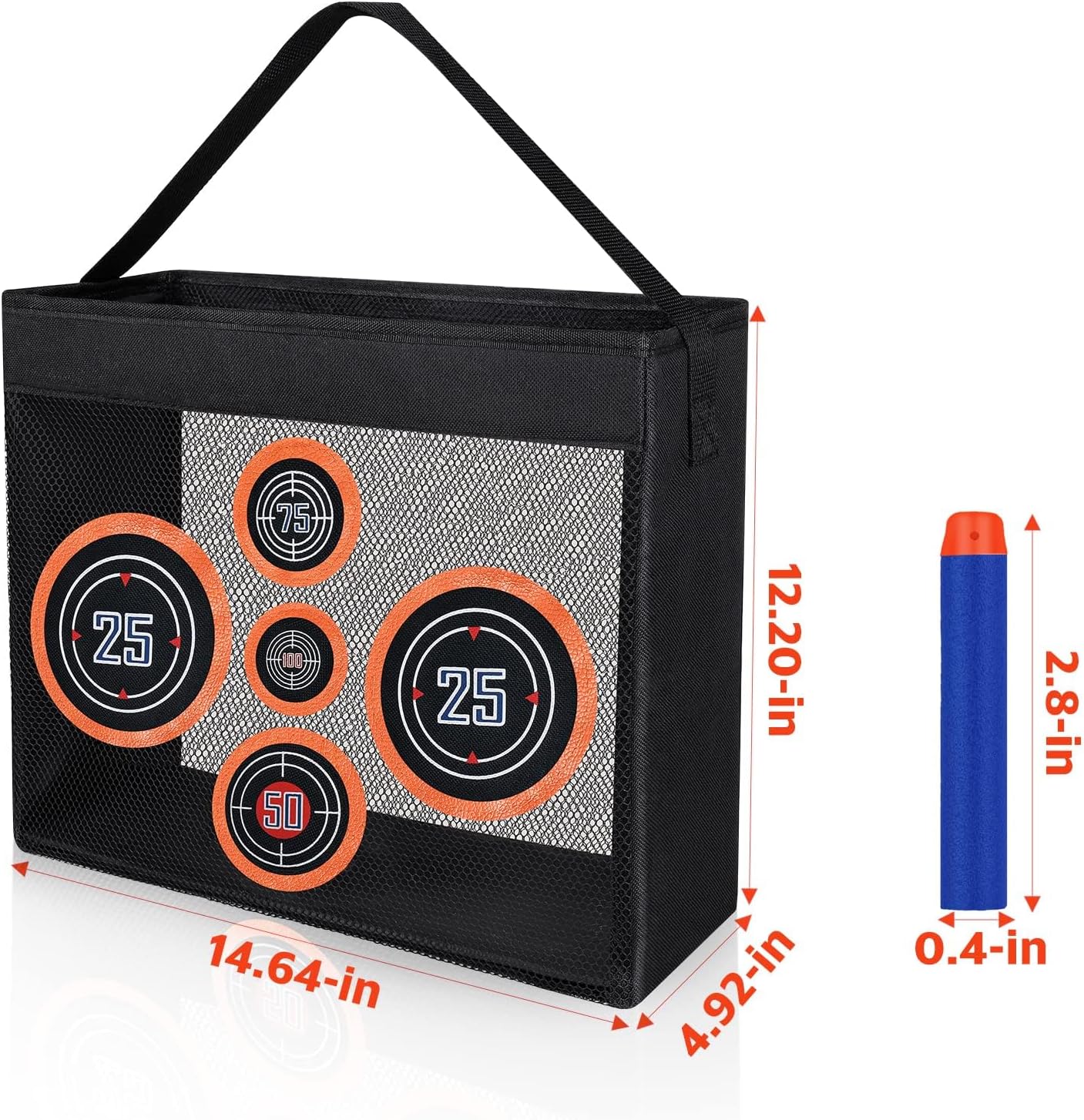 Detalle 2 de Mlikero 600 Pfeile Schaum-Munition (EVA) kompatibel mit Nerf Gun Elite & N-Strike Elite Series