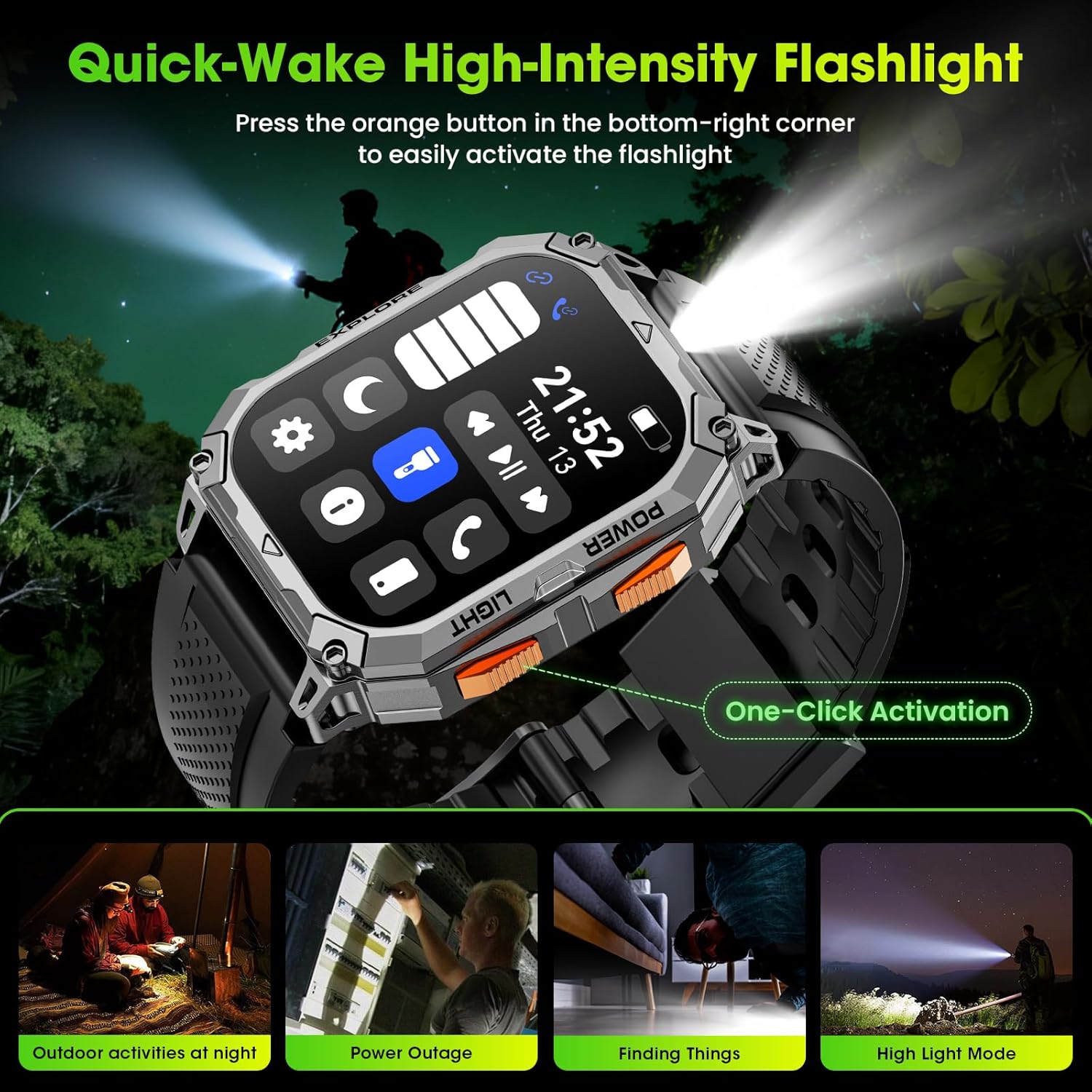 Thumbnail 6 de Hwagol Men’s Smart Watch (2.01" HD) with Heart Rate, Sleep & Sports Fitness Features