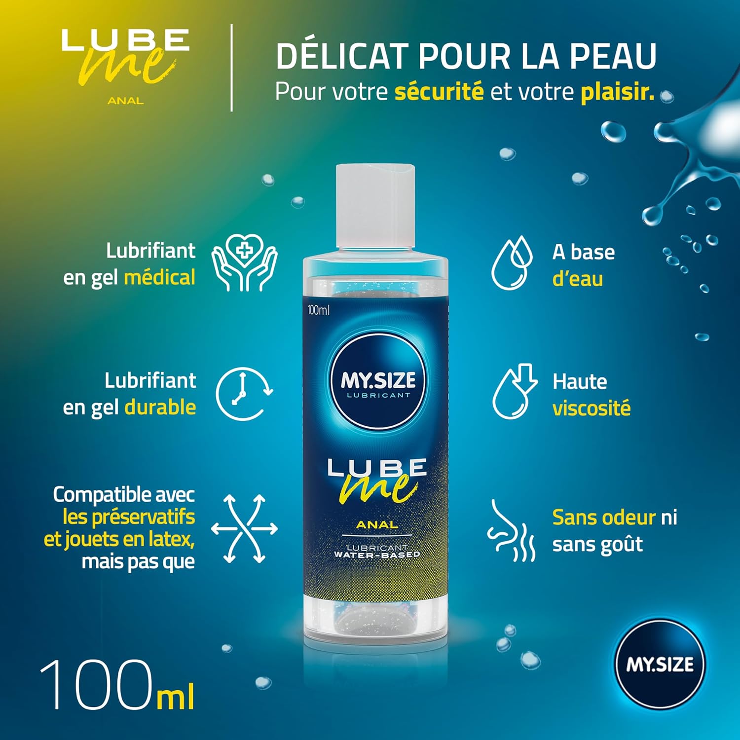 Thumbnail 2 de MY.SIZE Lube Me Premium — lubrifiant anal à base d’eau 100 ml