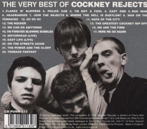 Detalle 2 de Cockney Rejects CDPUNK113『The Very Best Of Cockney Rejects』CD・22曲収録・デジパック