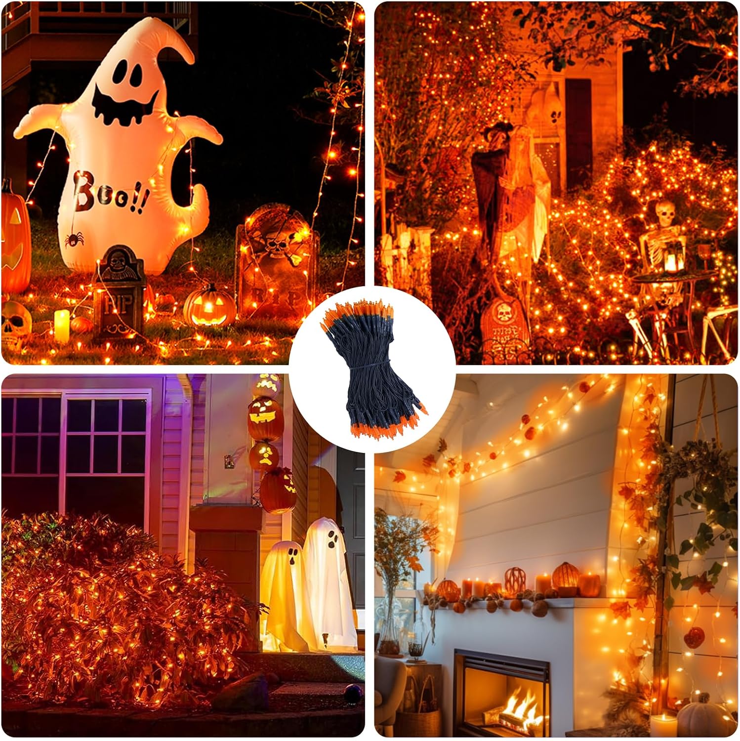 Thumbnail 6 de ILLUMINEW Orange String Lights, 150 Bulbs