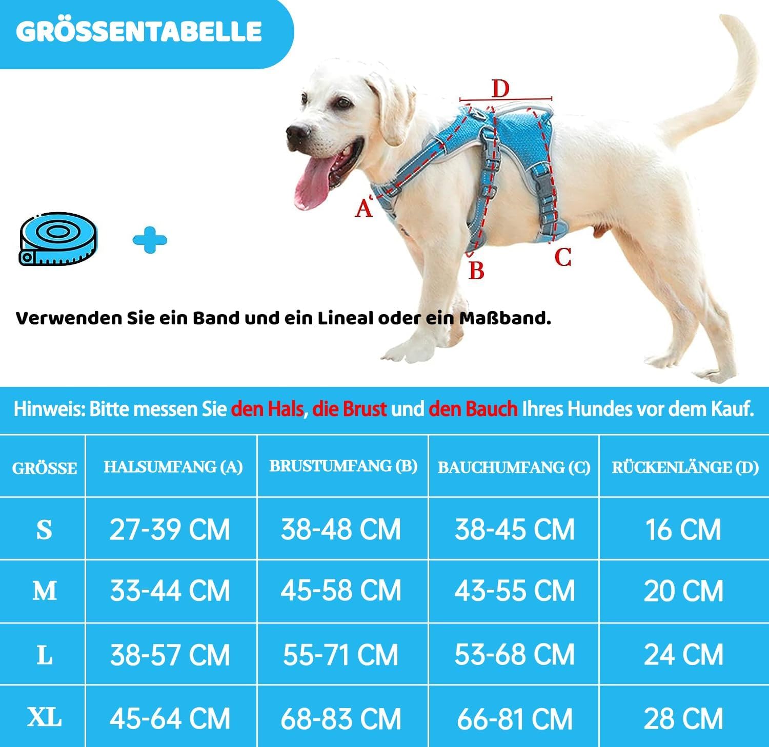 Thumbnail 1 de BELPRO Hundegeschirr Blau S