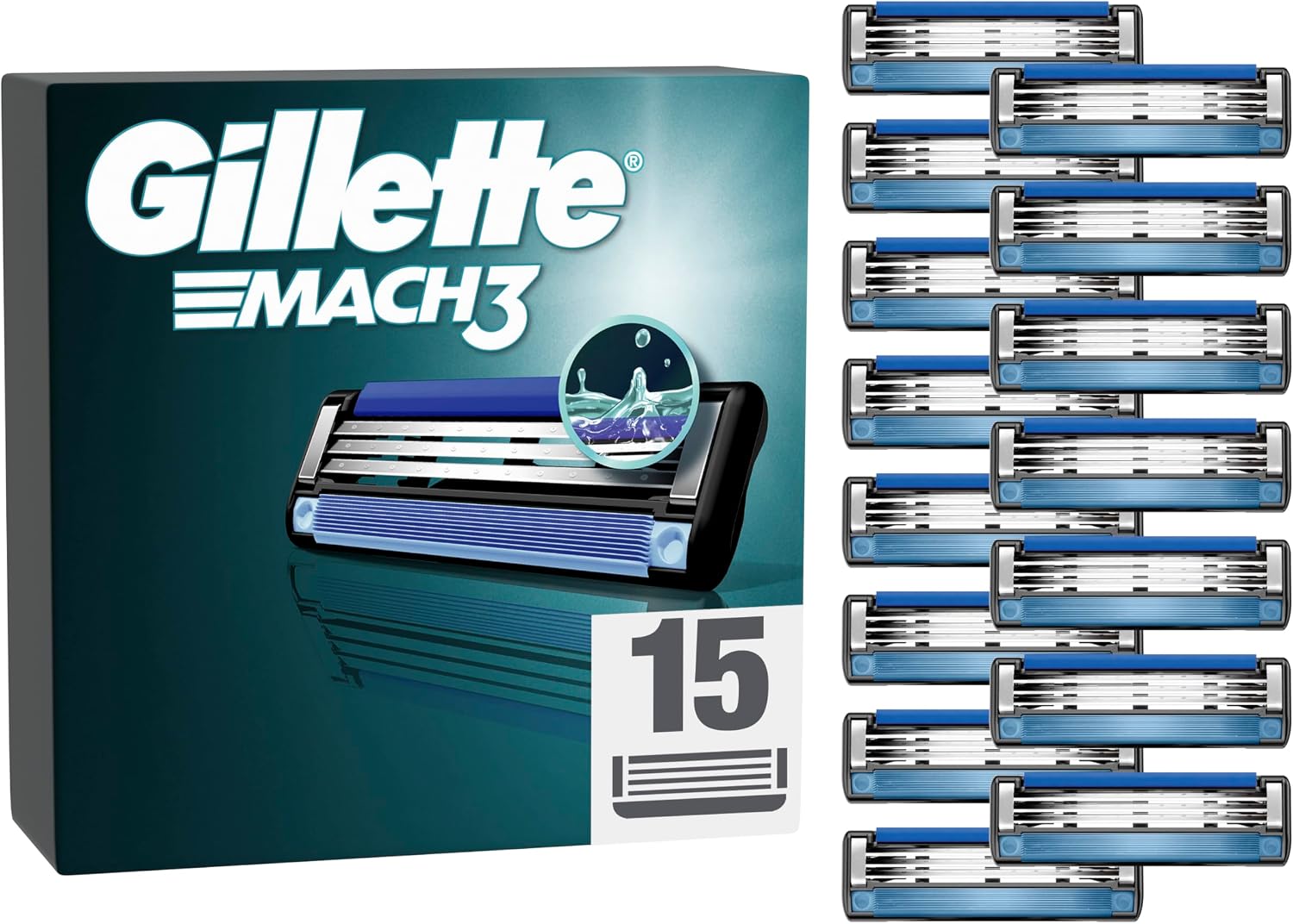 Detalle de Gillette Mach3 15 recambios