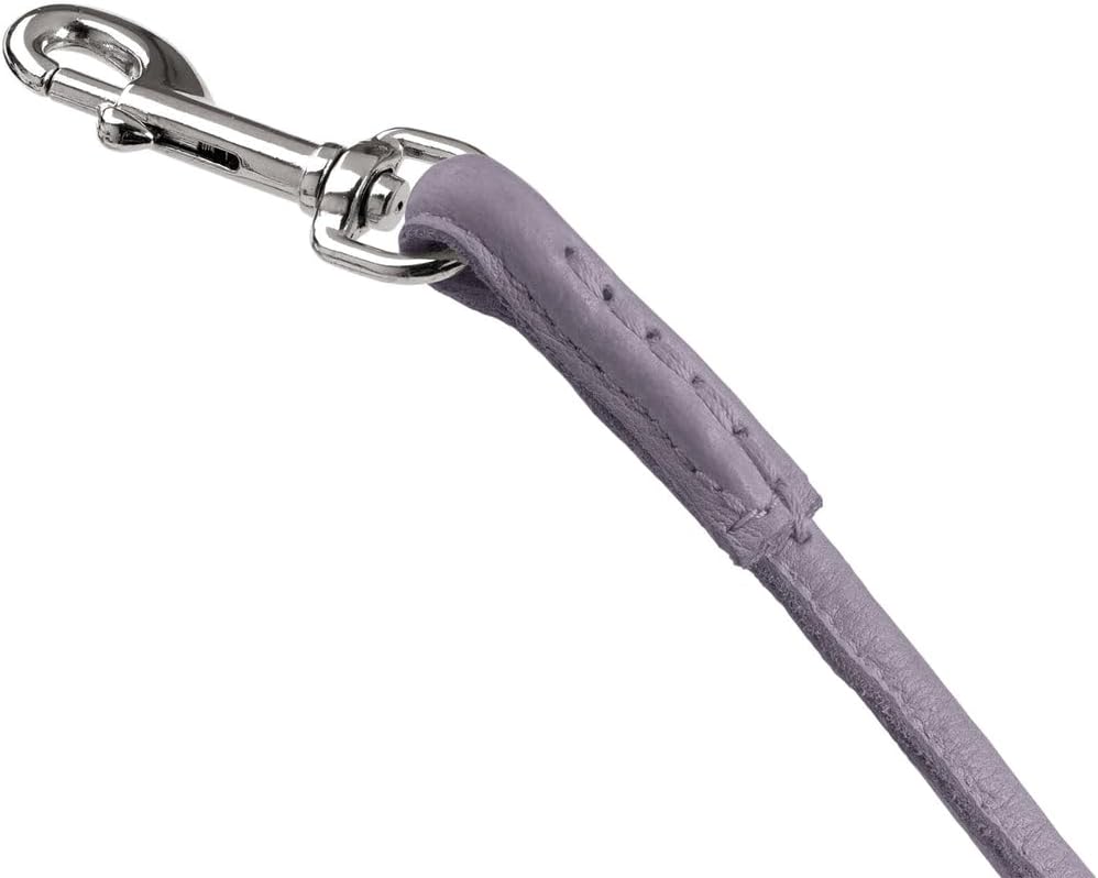 Thumbnail 3 de Hunter Hundeführleine SOHO Round MINI (6/140) aus Rindsleder mit Handschlaufe – Flieder-grau