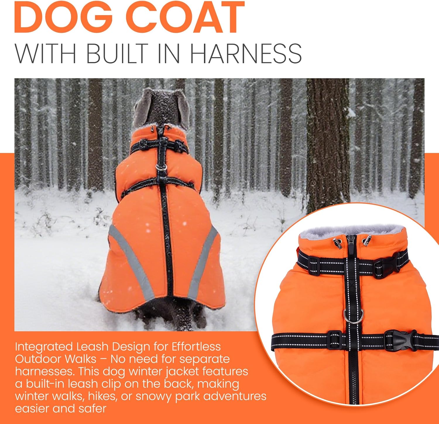 Detalle 2 de QBLEEV Dog Winter Coat, L