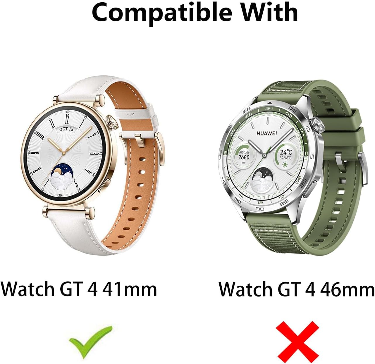 Thumbnail 2 de HOMTERN 2-Pack TPU Cases for Huawei Watch GT 4 (41mm or 46mm) with Full-Cover Screen Protection