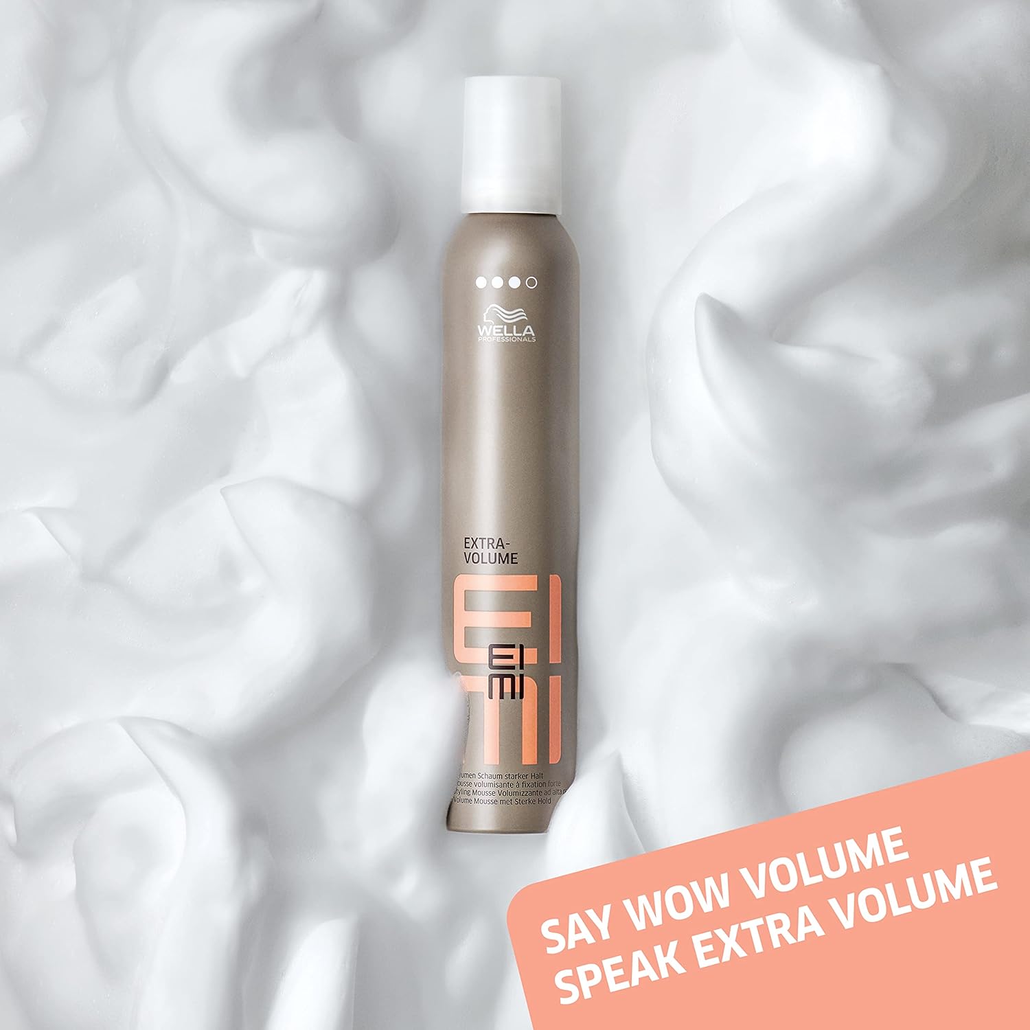 Thumbnail 1 de Wella Professionals EIMI Extra Volume Strong Hold Heat Protection Styling Mousse (75ml)
