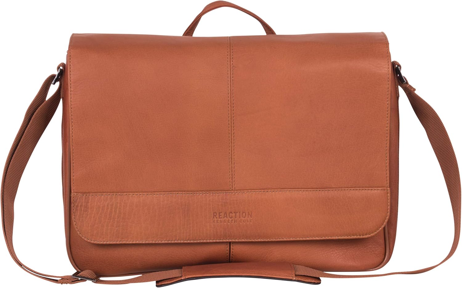Detalle de Kenneth Cole REACTION Colombian Leather Slim Single Compartment Messenger Bag