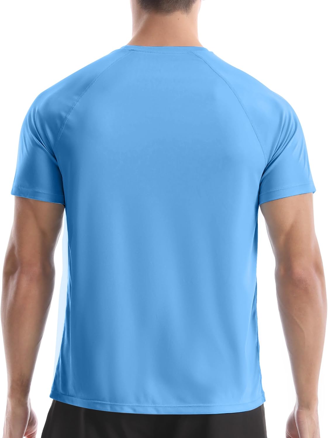 Detalle de Roadbox Men's Rash Guard Short Sleeve with UPF 50+ UV Protection