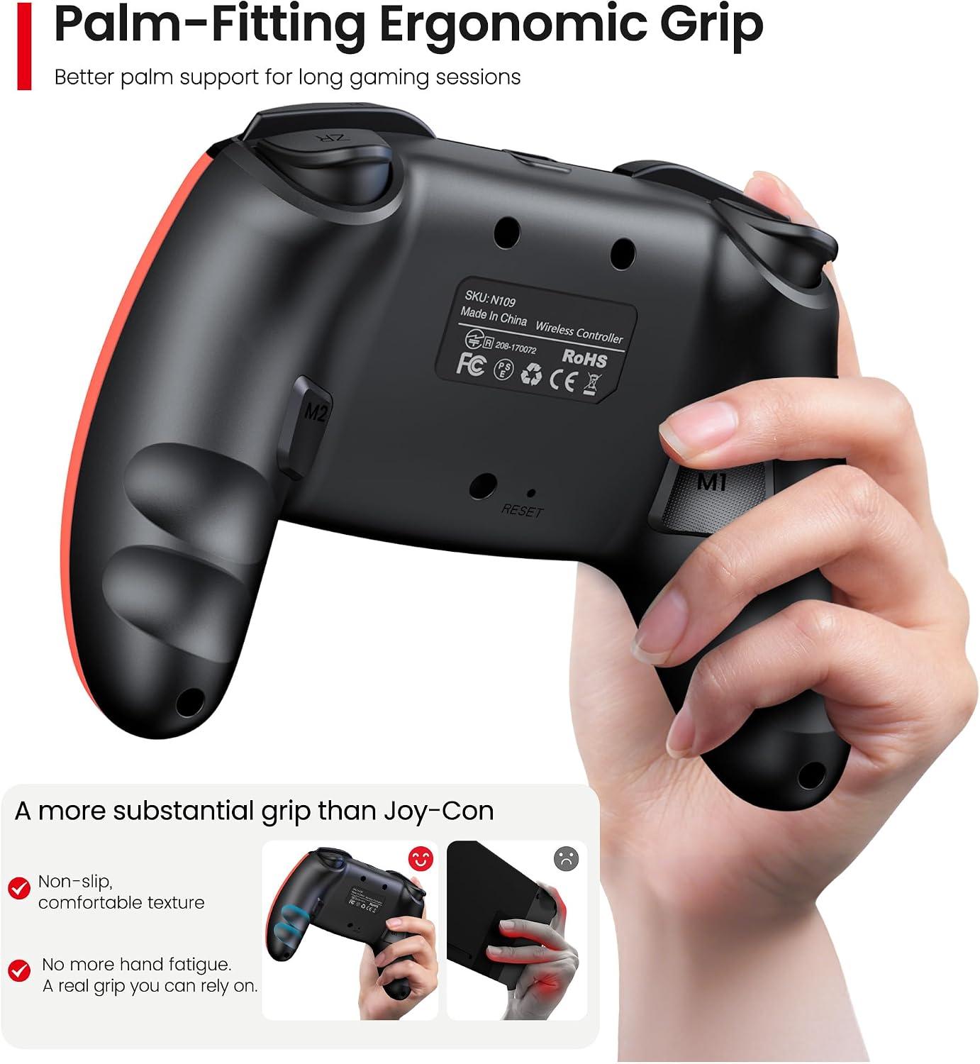 Thumbnail 5 de BEBONCOOL GAMING Switch 2 Controller (Switch / Switch Lite / OLED, Android, iOS, PC) – Wireless Pro Gamepad with Turbo & Macros