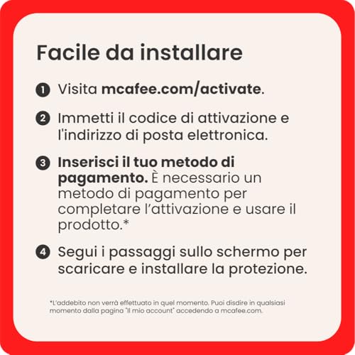 Detalle de McAfee Total Protection - 6 Dispositivi 2026 (15 mesi) | Sicurezza completa con VPN e password manager