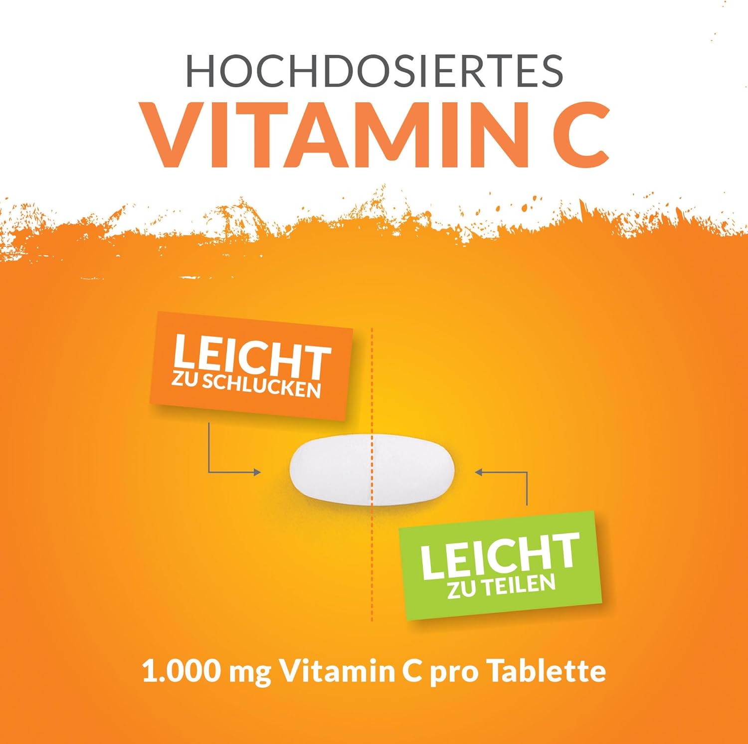 Detalle de Nu U Nutrition Vitamin C 1000mg Hochdosiert 180 Vegane Tabletten