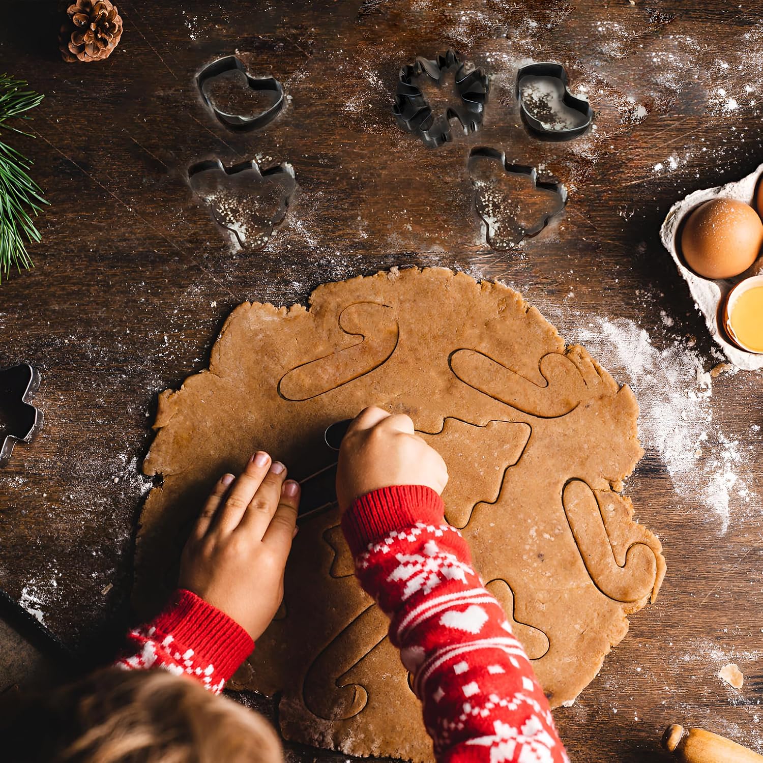 Detalle 2 de Christmas Cookie Cutters 9-Piece Set