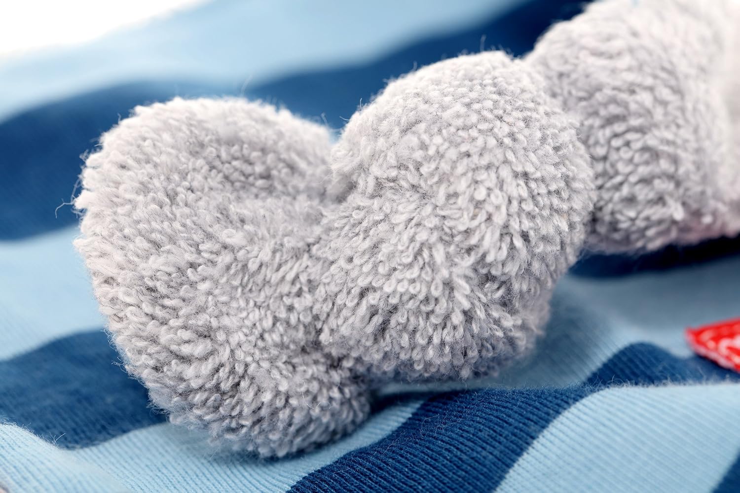 Detalle 2 de SIGIKID Schnuffeltuch Elefant Lolo Lombardo – Baby Schmusetuch aus Stoff, 27 cm, Blau/Grau