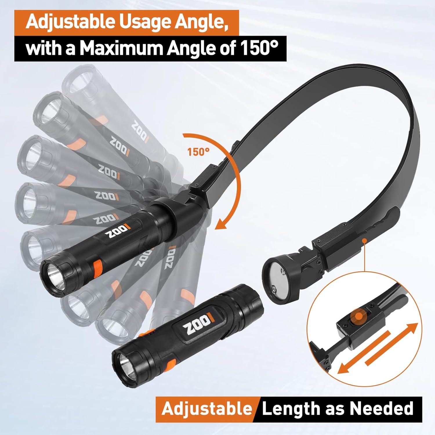Detalle 2 de ZOOI Reading Neck Light 150° rotation