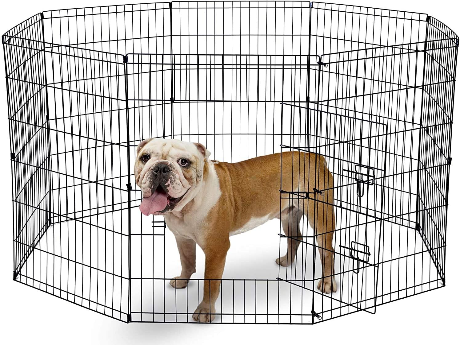 Detalle de Doggy Style 8 Panel Playpen: Foldable Indoor/Outdoor Enclosure for Dogs, Puppies, Cats & Rabbits