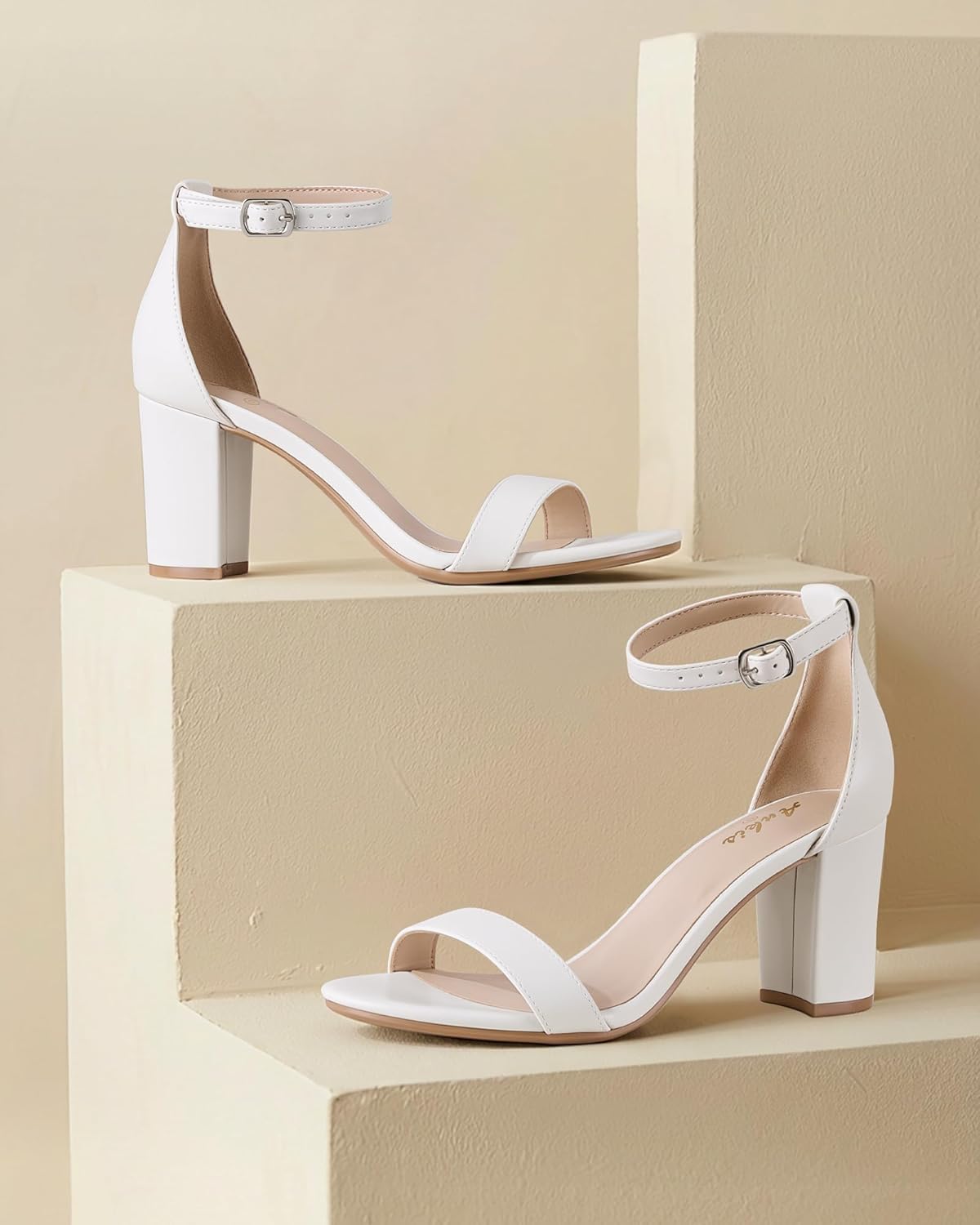 Thumbnail 2 de Ankis Women’s Open-Toe Ankle Strap Chunky Heels (2.75-inch)