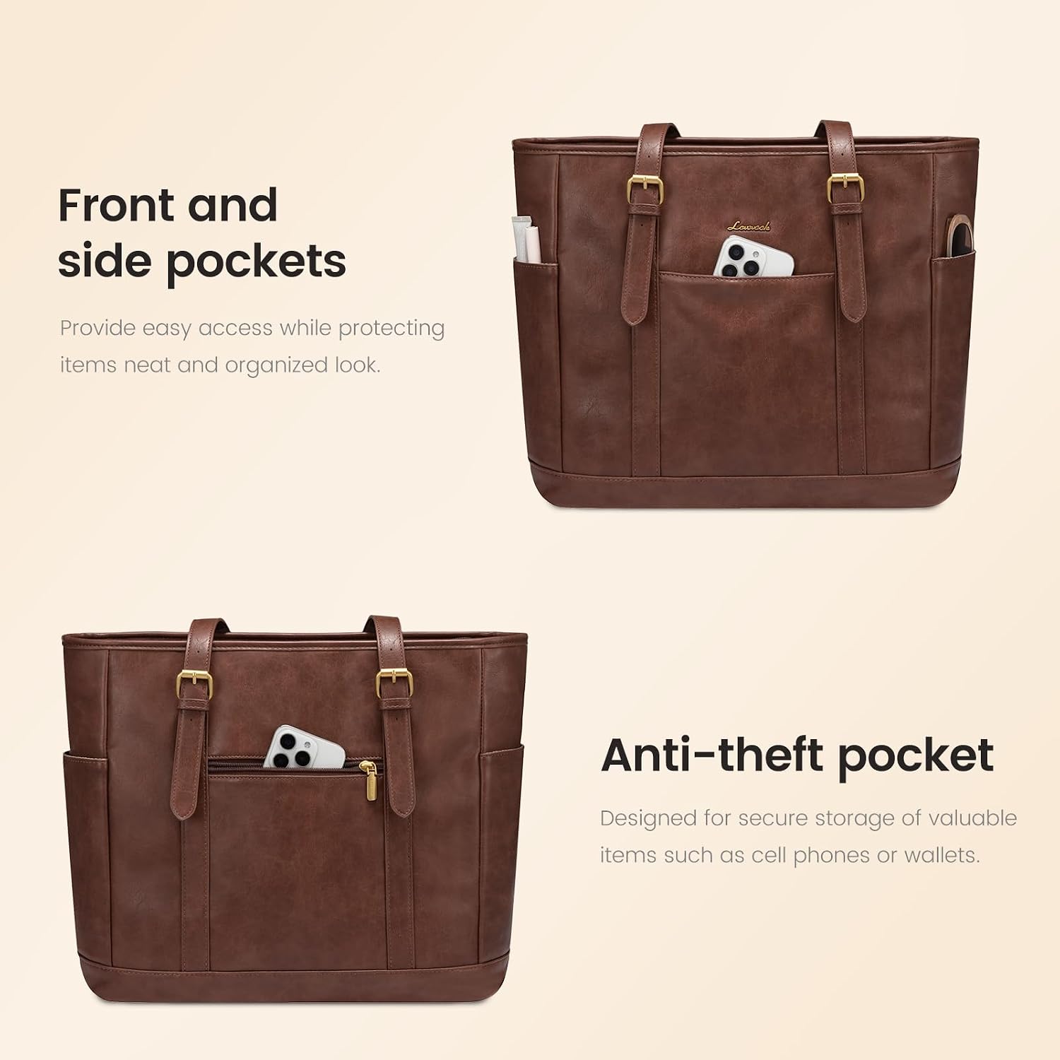 Detalle 2 de LOVEVOOK Laptop Tote Bag, 15.6-Inch