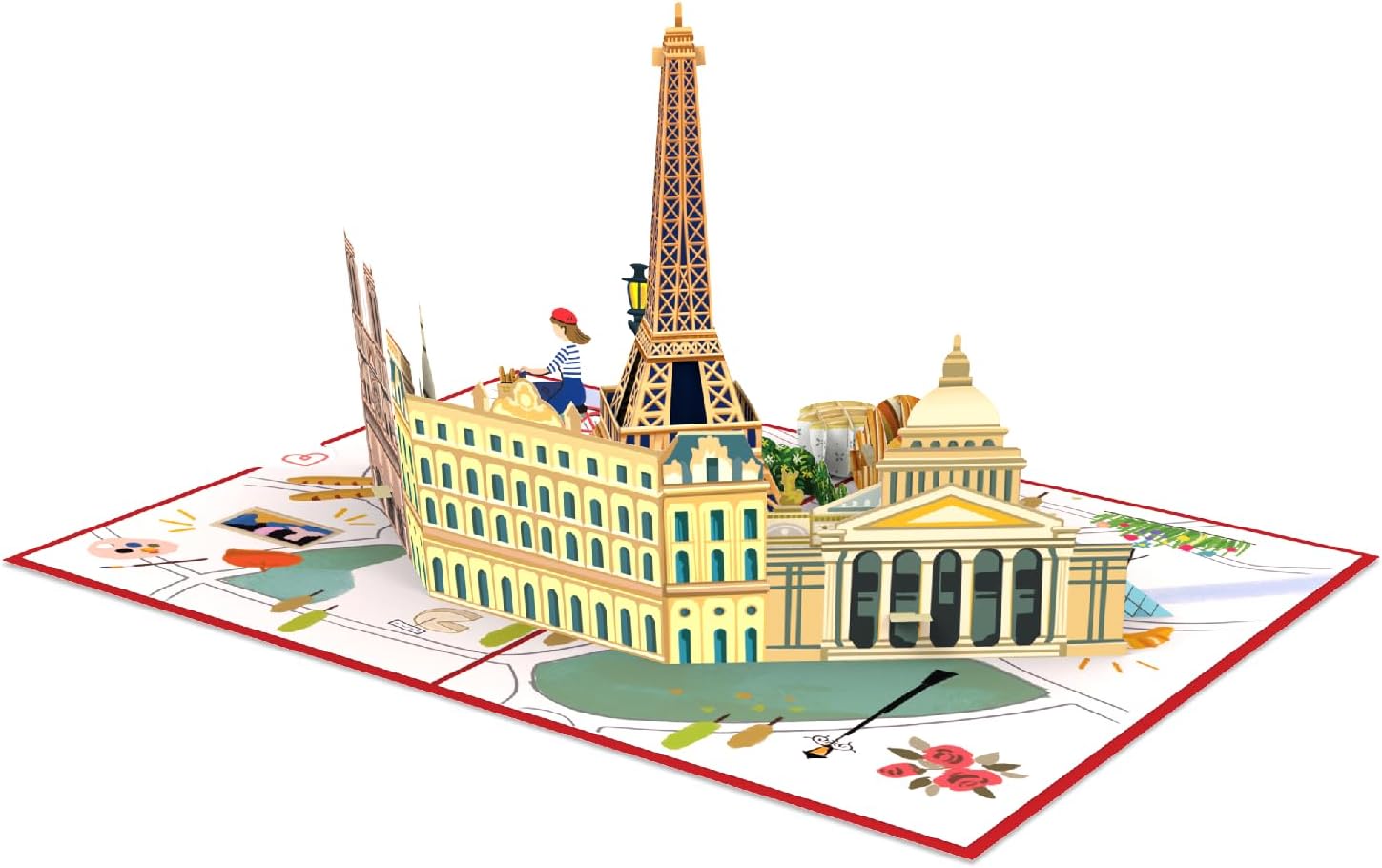 Thumbnail 3 de papercrush® Pop-Up Karte Paris – Geburtstagskarte mit 3D-Aufklapp-Effekt und Geldfach