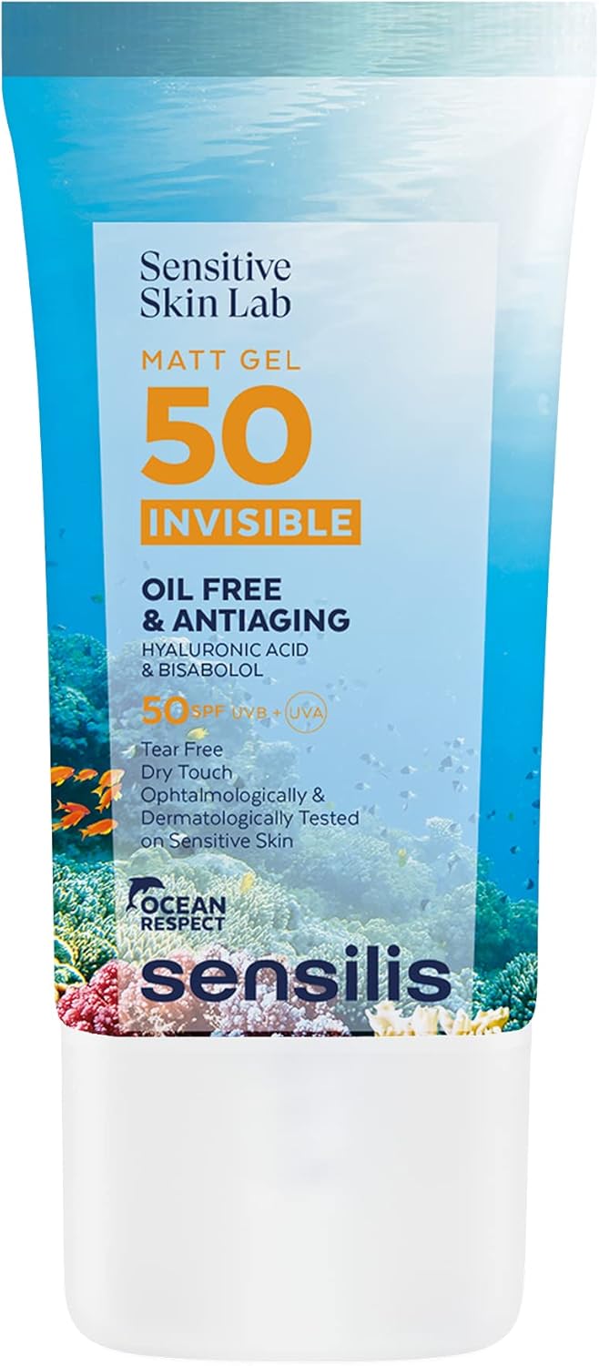 Detalle de Sensilis Matt Gel 50 Invisible — Gel SPF50 anti-âge pour peau grasse à mixte, fini mat et hydratant