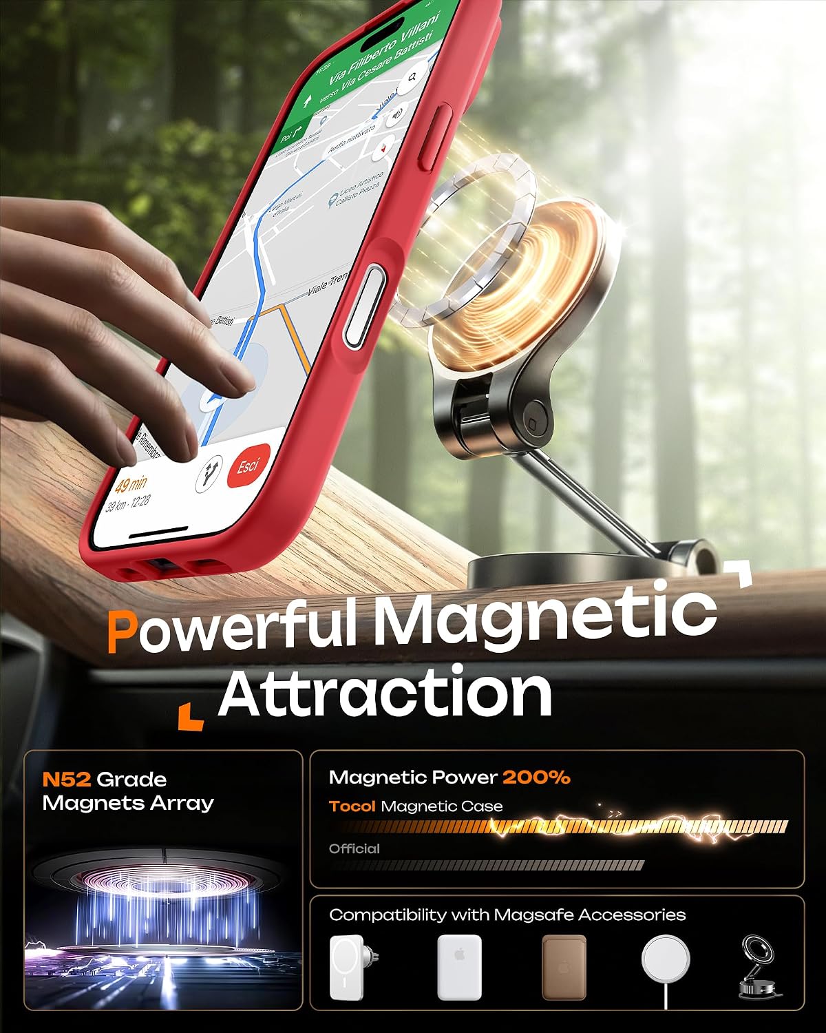 Thumbnail 3 de TOCOL Cover Magnetica iPhone 17 6,3 pollici