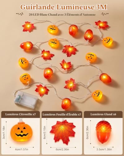 Detalle 2 de AdalyRoma guirlande lumineuse 3 m
