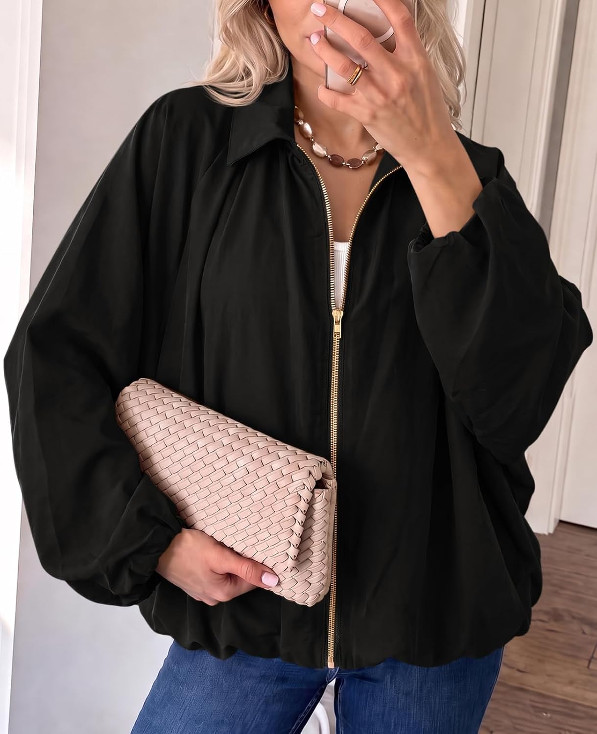 Thumbnail 1 de Tankaneo Women's Bomber Jacket, Oversized