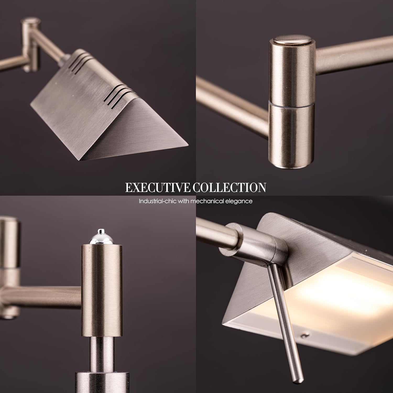 Thumbnail 6 de O’Bright Dimmable LED Pharmacy Floor Lamp (12W) with Full-Range Dimming, 360° Swing Arms, and Adjustable Height